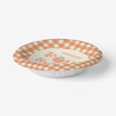 Vier ooit Zoet Perzik Fruit 4e Verjaardagsfeest Papieren Kommen (Gebogen)