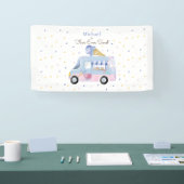 Vier ooit zoete ijsvrachtwagen voor verjaardag spandoek (Beurs)