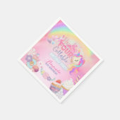 Vier ooit zoete Unfourgettable Square Sticker Servet (Hoek)