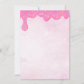 Vier ooit zoete Unicorn Donut Sweet 4th Kaart (Achterkant)