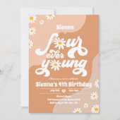 Vier op de vierde verjaardag van het feest Boho Da Kaart (Voorkant)