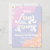 Vier op de vierde verjaardag van het feest Boho Da Kaart (Voorkant)