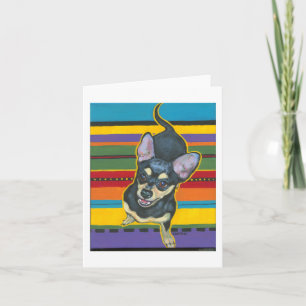 Vier op de vloer op een Serape Kaart