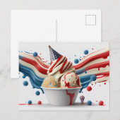 Vier op met Rood Wit Blauw Briefkaart (Voorkant / Achterkant)