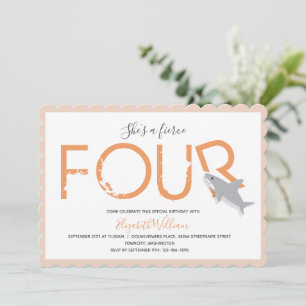 Vier Oranje haaiendieren 4e uitnodiging