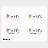Vier ovale AHS-Stickers Ovale Sticker (Vel)