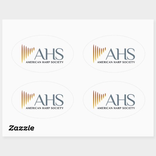 Vier ovale AHS-Stickers Ovale Sticker (Vel)