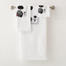 Vier ozen en dices bad handdoek