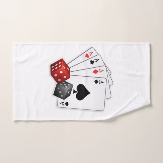 Vier ozen en dices bad handdoek (Handdoek)