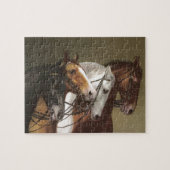 Vier paarden  Art Puzzle Legpuzzel (Horizontaal)