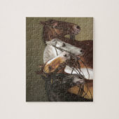 Vier paarden  Art Puzzle Legpuzzel (Verticaal)