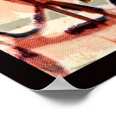 Vier paarden Collage Poster (Hoek)