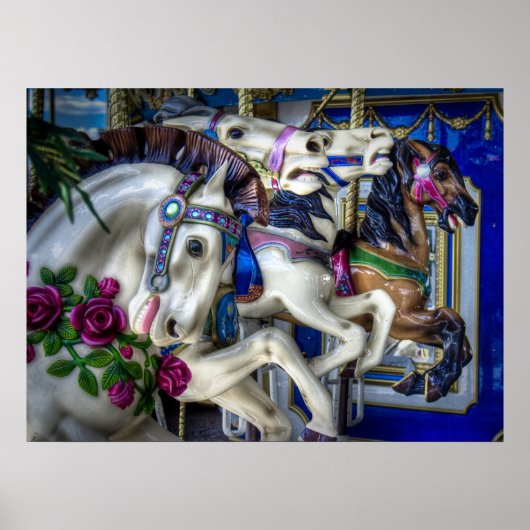 Vier paarden poster (Voorkant)