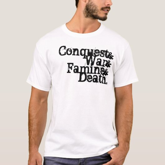 Vier paarden t-shirt (Voorkant)