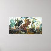 Vier paarden van Apocalyps van Vasnetsov (1887) Canvas Afdruk (Voorkant)
