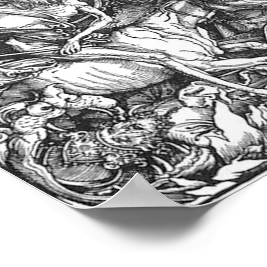 Vier paarden van de Apocalyps Poster (Hoek)