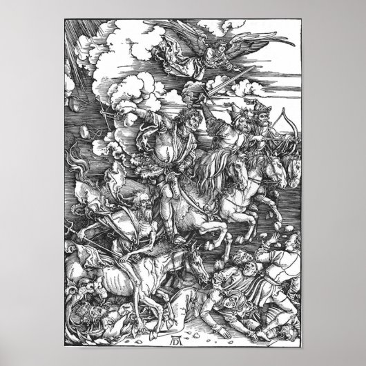 Vier paarden van de Apocalyps Poster (Voorkant)