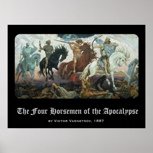 Vier paarden van de Apocalyps Poster (Voorkant)