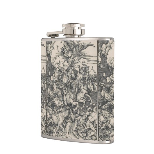 Vier paarden van de Apocalyps van Durer Heupfles (Links)