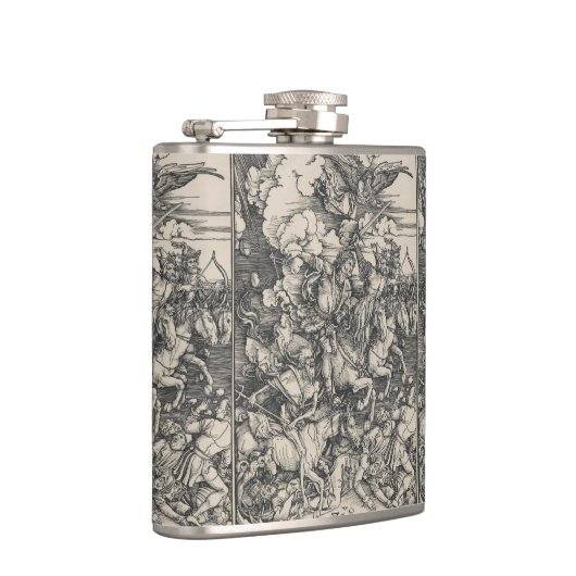 Vier paarden van de Apocalyps van Durer Heupfles (Rechts)