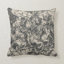 Vier paarden van de Apocalyps van Durer Kussen