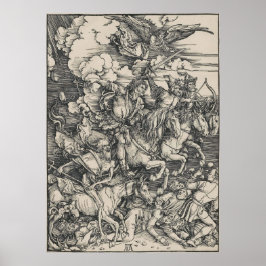 Vier paarden van de Apocalyps van Durer Poster
