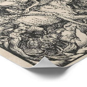 Vier paarden van de Apocalyps van Durer Poster (Hoek)