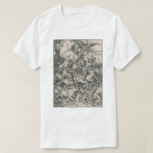 Vier paarden van de Apocalyps van Durer T-shirt (Design voorkant)