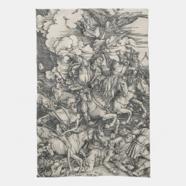 Vier paarden van de Apocalyps van Durer Theedoek
