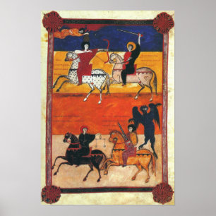 Vier paarden van de Apocalypse A.D. 1047 Poster