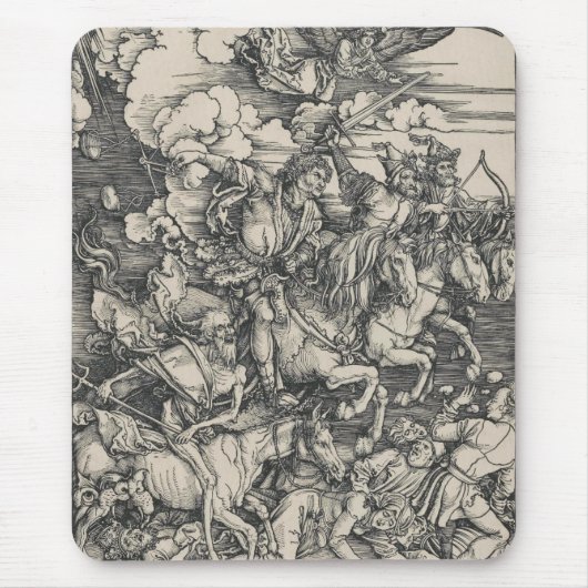 Vier paarden van de Apocalypse Durer Muismat (Voorkant)
