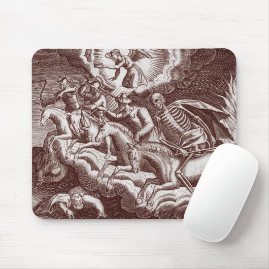 Vier paarden van de Apocalypse Mousepad Muismat (Met muis)