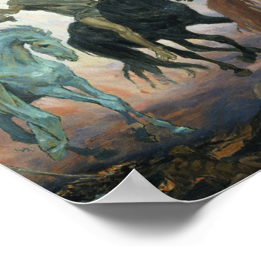 Vier paarden van de Apocalypse Revelations Poster (Hoek)