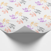 Vier paarden Verpakkingspapier Cadeaupapier (Hoek)