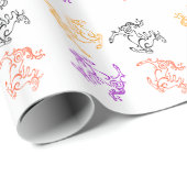 Vier paarden Verpakkingspapier Cadeaupapier (Rol Hoek)