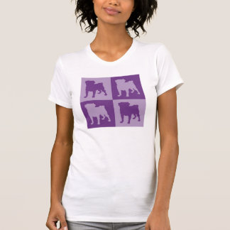 Vier Paarse T - shirts