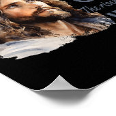 Vier Paasjezus De Koning is Christelijk opgestaan Poster (Hoek)