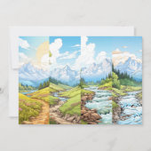 Vier Pack Landscape-Bladwijzer (om opnieuw te verk Kaart (Voorkant)