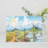 Vier Pack Landscape-Bladwijzer (om opnieuw te verk Kaart (Staand voorkant)