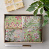 Vier paneel bloemmotief tissuepapier (Geschenk)