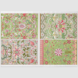 Vier paneel bloemmotief tissuepapier
