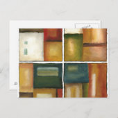 Vier panelverf van Jennifer Goldberger Briefkaart (Voorkant / Achterkant)