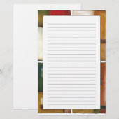 Vier panelverf van Jennifer Goldberger Briefpapier (Voorkant / Achterkant)