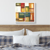 Vier panelverf van Jennifer Goldberger Canvas Afdruk (Insitu (Slaapkamer))