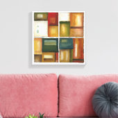 Vier panelverf van Jennifer Goldberger Canvas Afdruk (Insitu (Woonkamer))