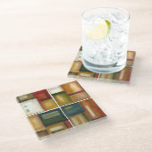 Vier panelverf van Jennifer Goldberger Glazen Onderzetter (Schuin)