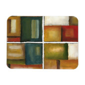 Vier panelverf van Jennifer Goldberger Magneet (Horizontaal)