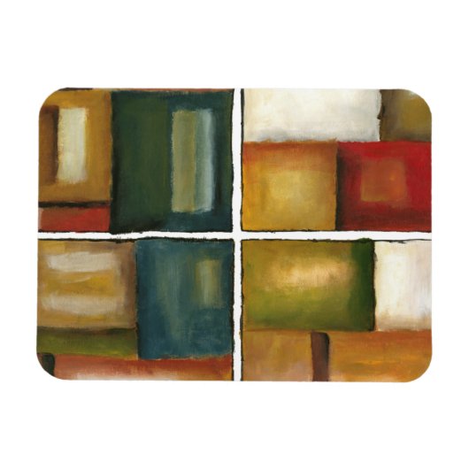 Vier panelverf van Jennifer Goldberger Magneet (Horizontaal)