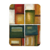 Vier panelverf van Jennifer Goldberger Magneet (Verticaal)