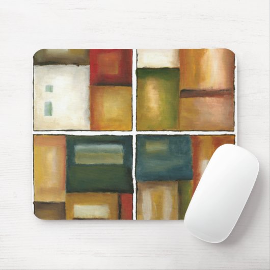 Vier panelverf van Jennifer Goldberger Muismat (Met muis)